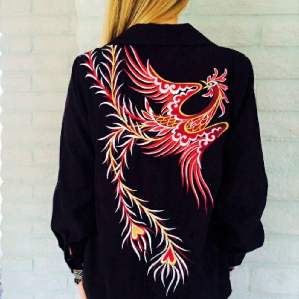 NwT Bob Mackie Wearable Art Full Phoenix Jacket